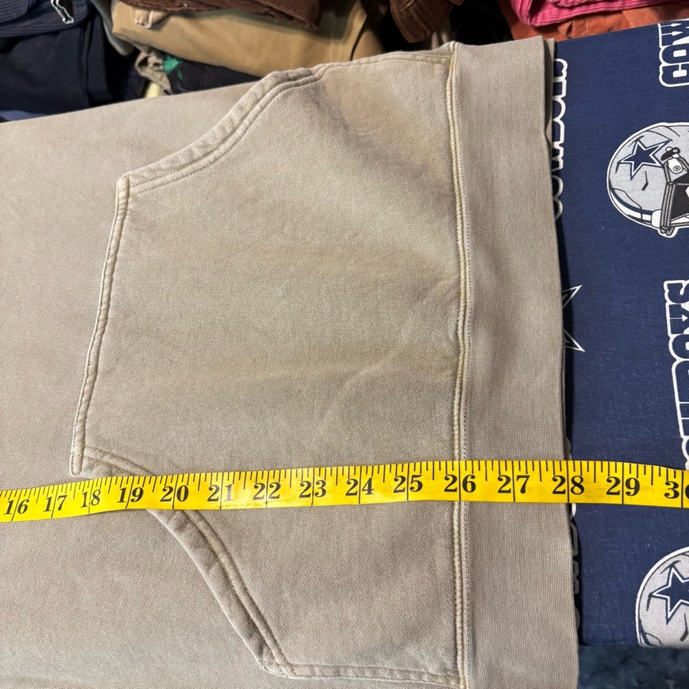 Olive Green Men's Hoodie - Picture 6 of 7